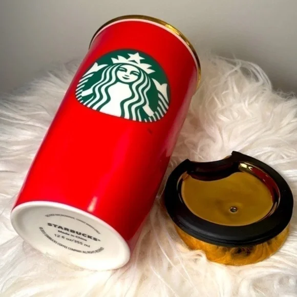 STARBUCKS | Starbucks Red Holiday Christmas Tumbler Ceramic Travel Mug ☕️ - Picture 2 of 5